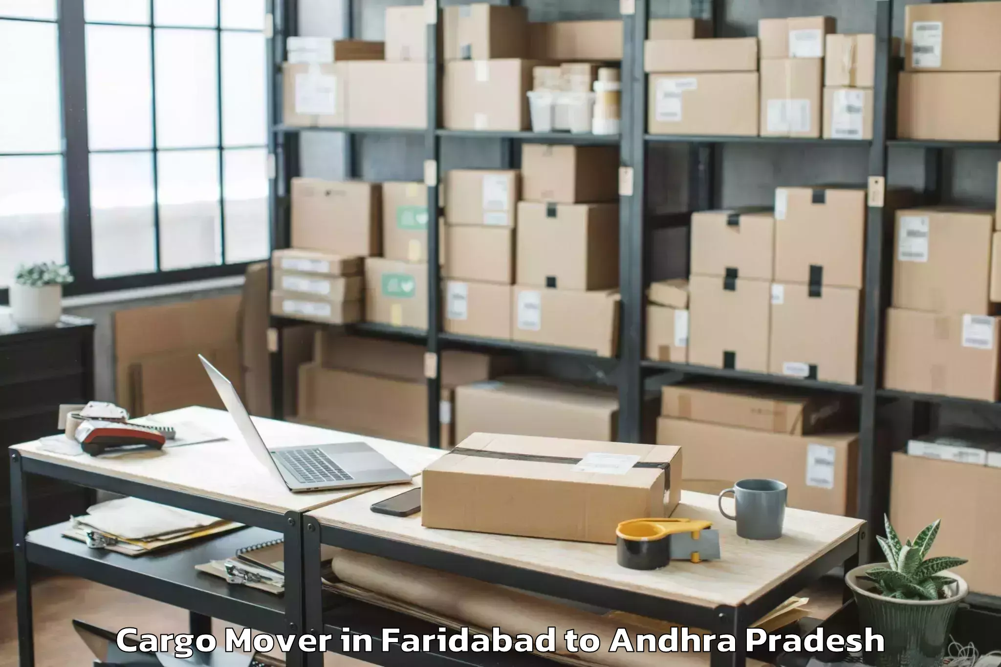 Easy Faridabad to Yeddana Pudi Cargo Mover Booking